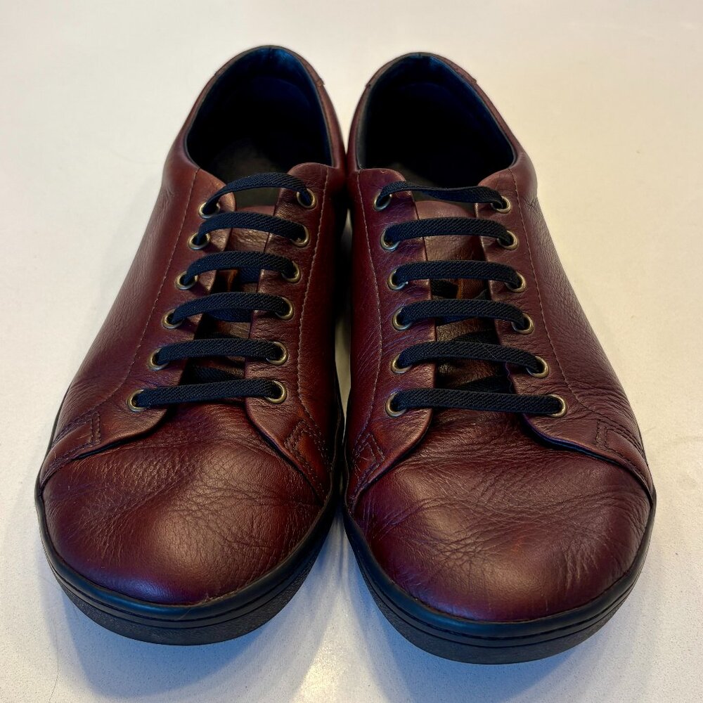 Birchbury Bramford Barefoot Sneaker Men's Size 10 Brown Leather Minimalist